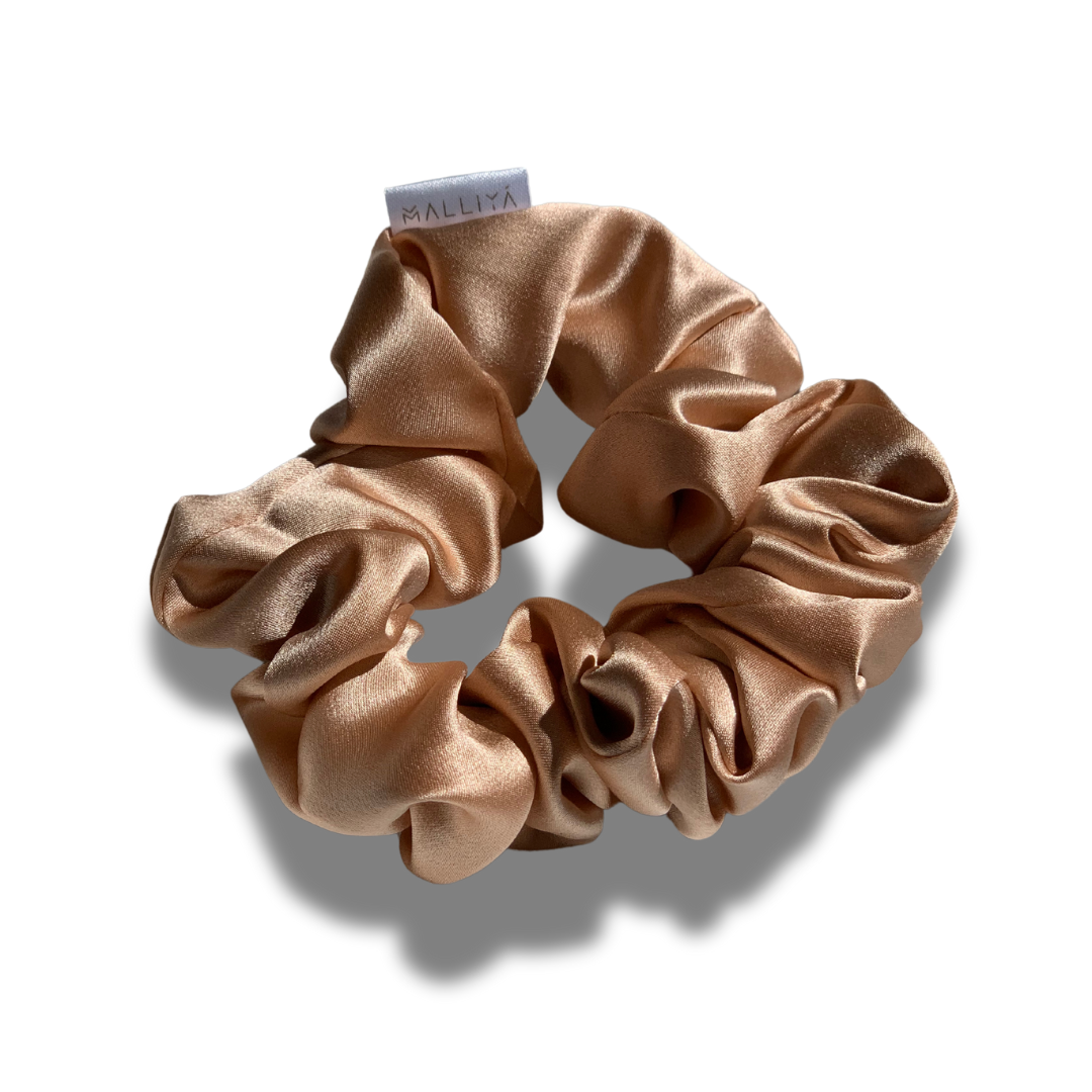 Large Silk Scrunchie - Rose Gold