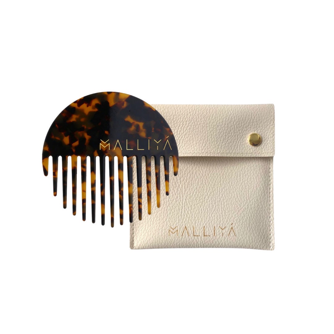 The O Comb & Malliya case - Classic Tortoise - Malliya